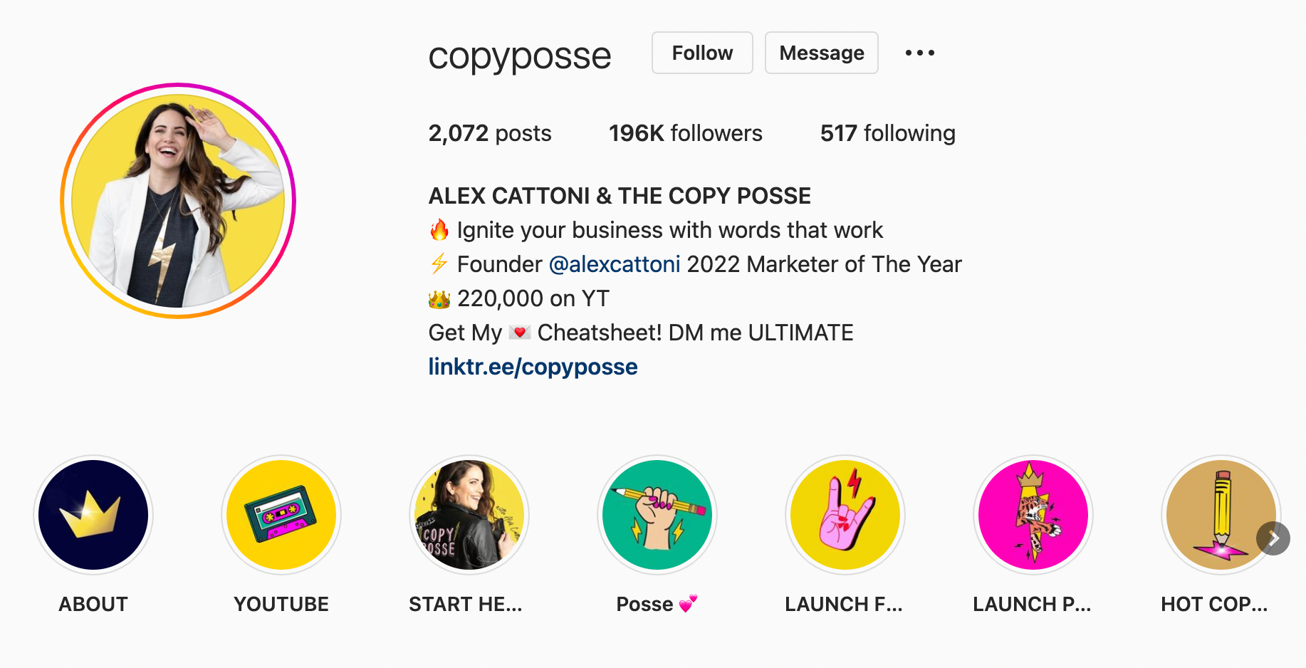 ejemplos de biografías de negocios