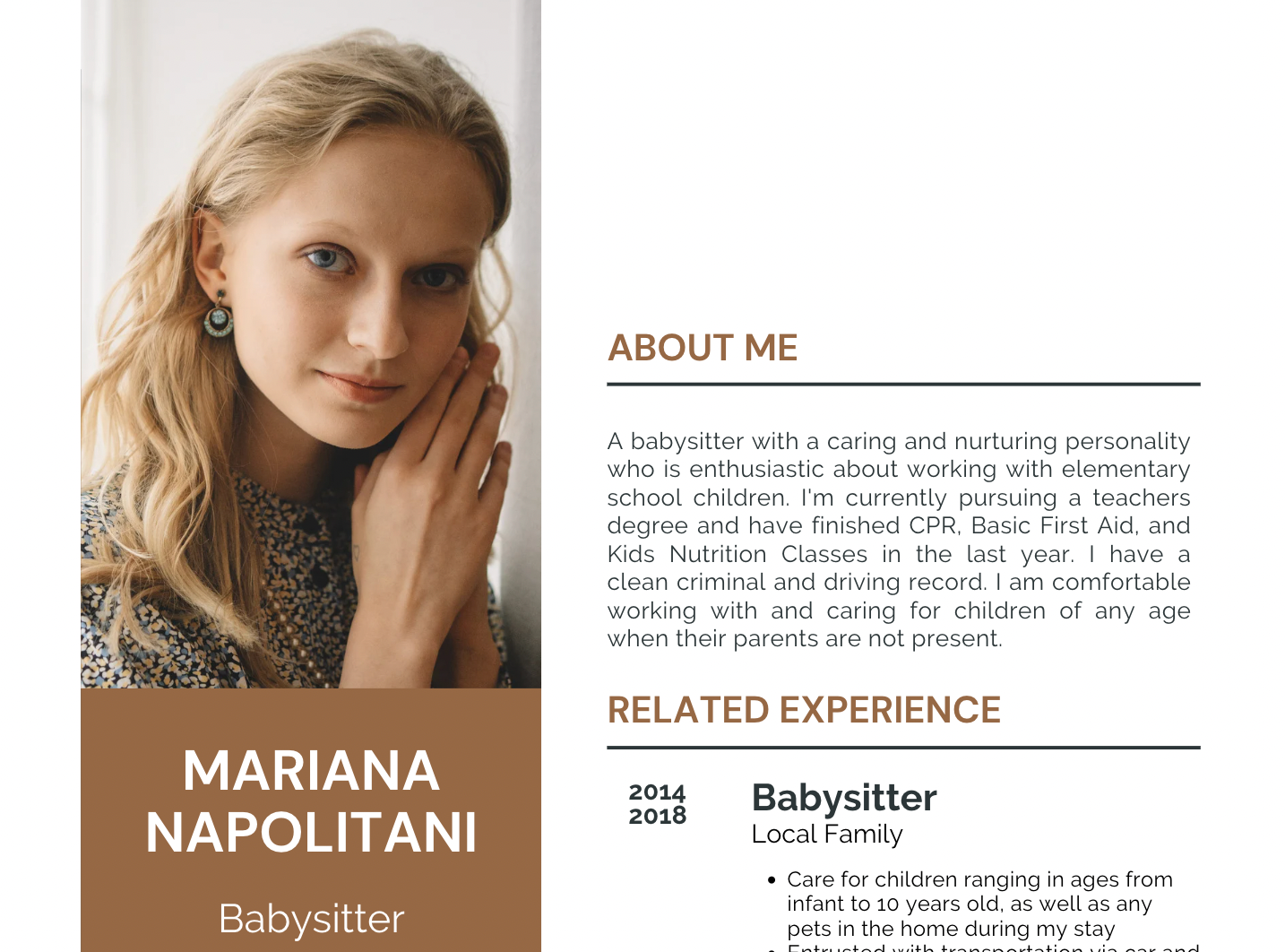 ejemplos de biografías personales