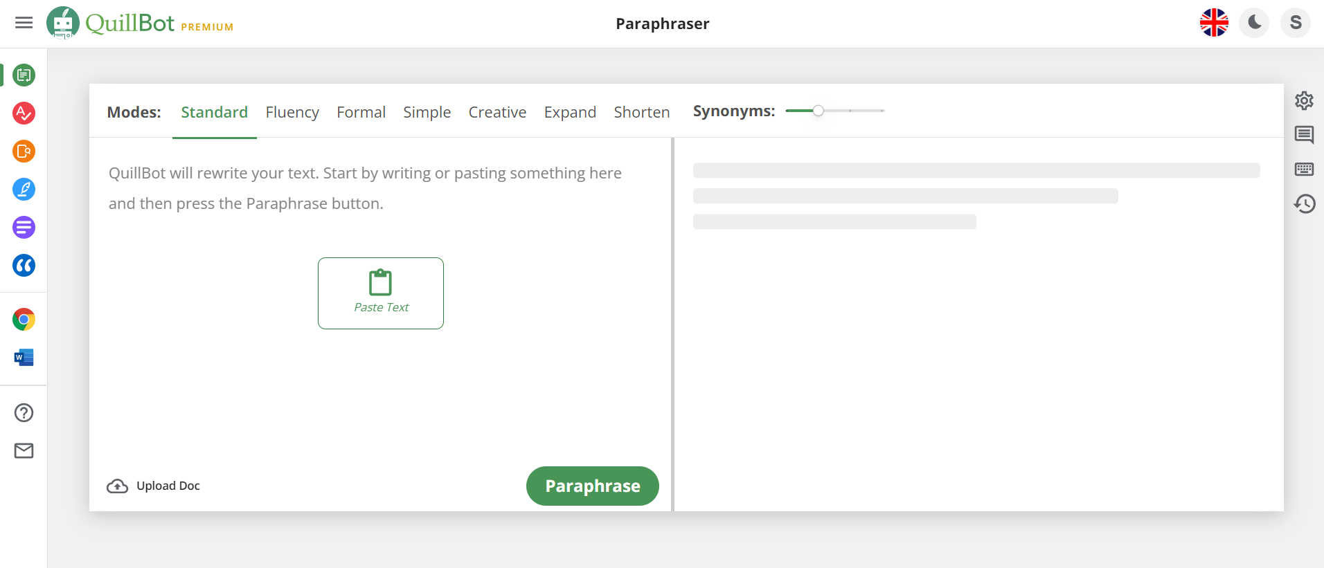quillbot paraphraser tool