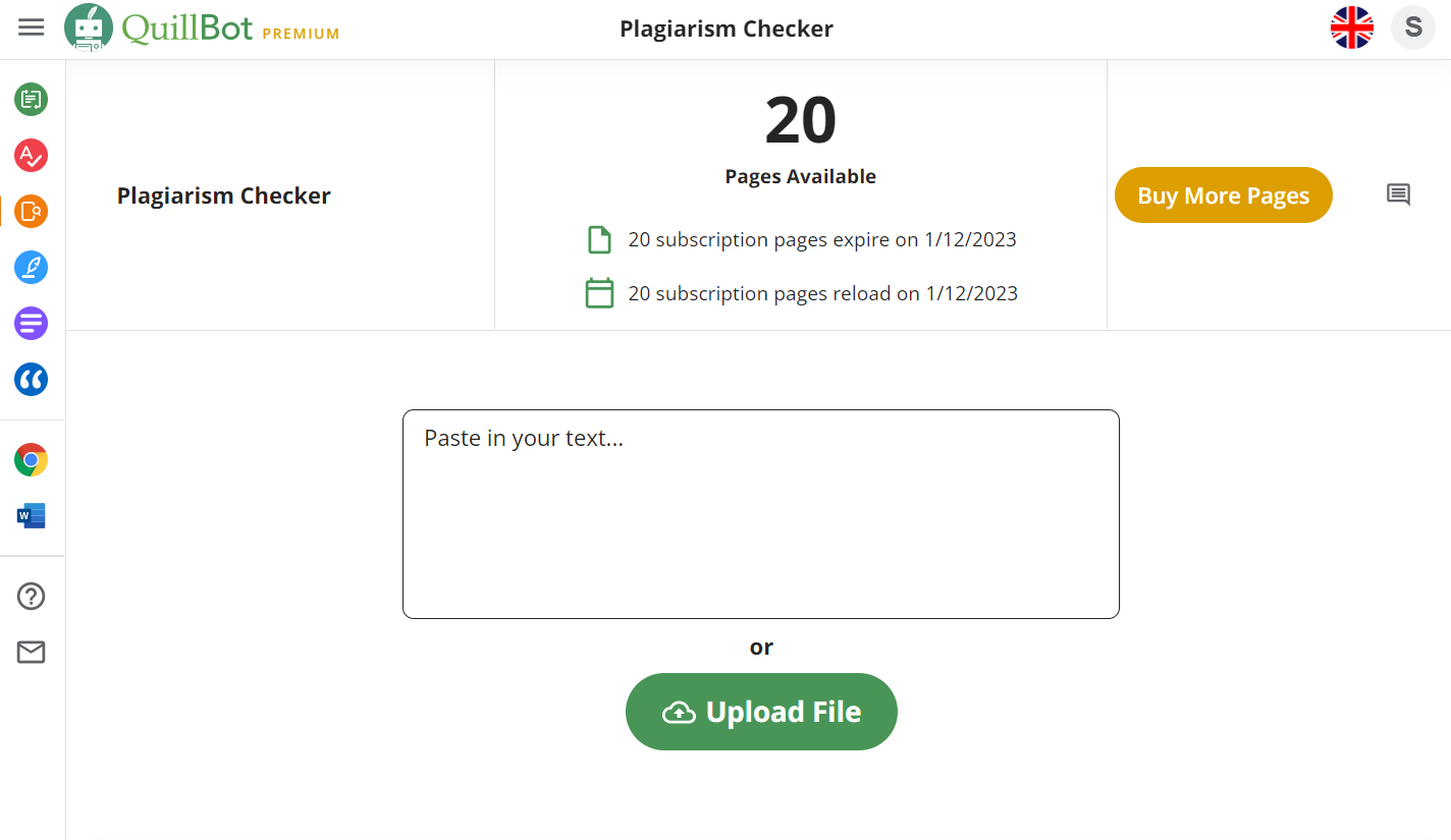 Quillbot plagiarism checker