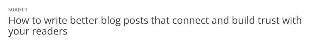 exemplo de palavras de poder de confiança