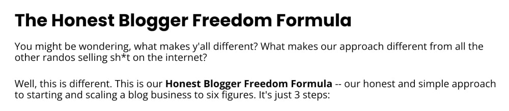 exemplo de fórmula para palavras de poder de autoridade