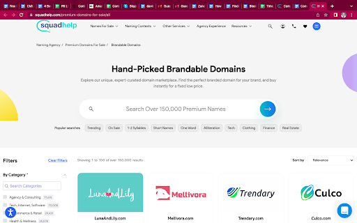 Squadhelp-Namen zu verkaufen