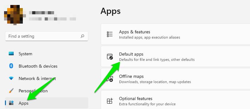默认应用程序 Windows-11