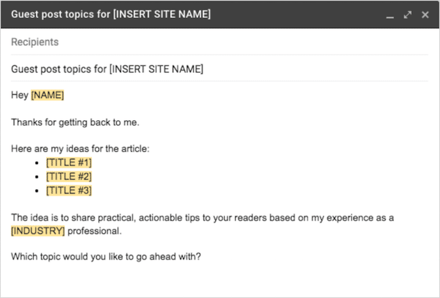 Envio de tópico de postagem de convidado