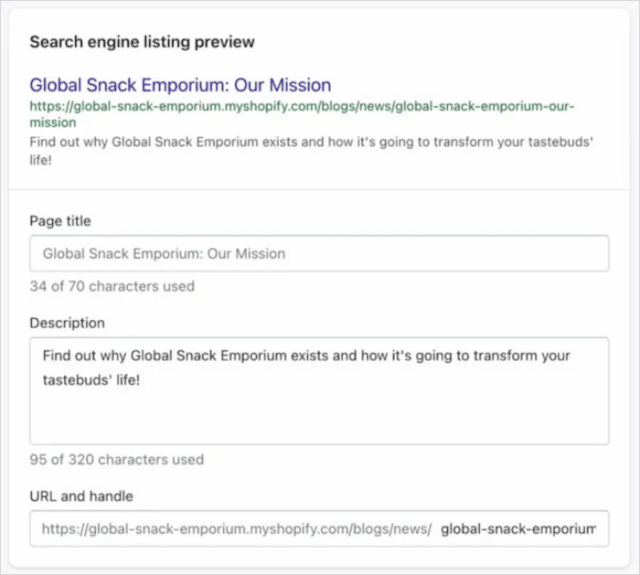 Aplicativo Yoast SEO Shopify