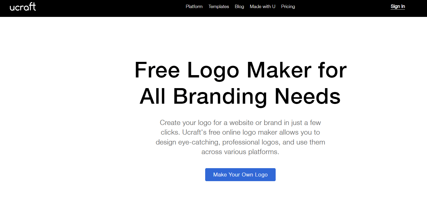 Criador de logotipo Ucraft