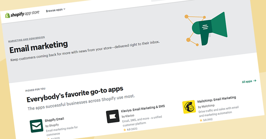 أفضل تطبيقات التسويق عبر البريد الإلكتروني Shopify The Best Email Marketing Shopify Apps