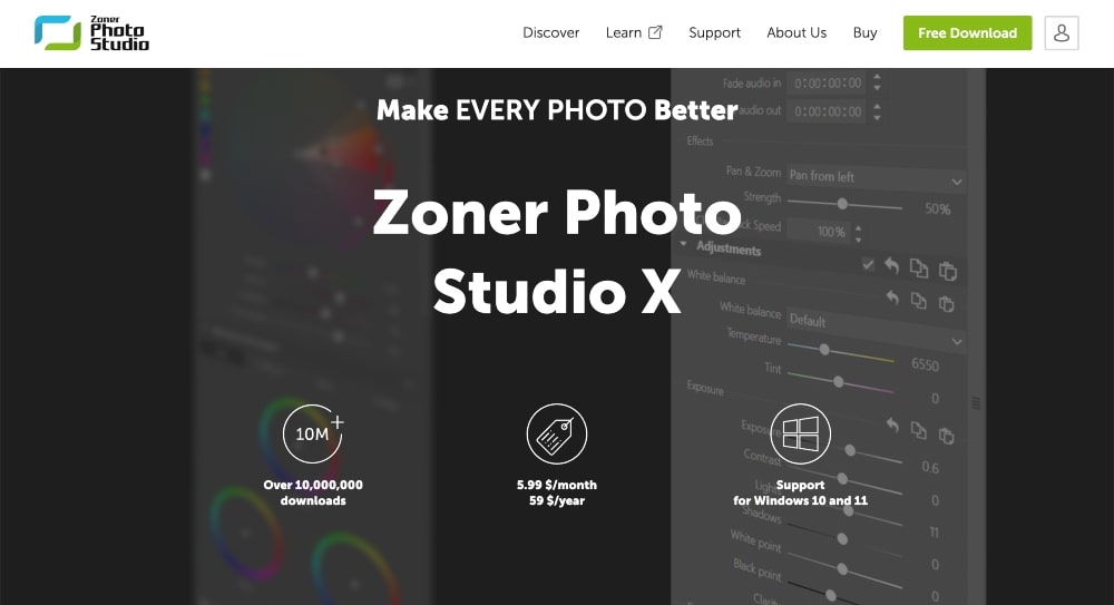 Oprogramowanie Zoner Photo Studio