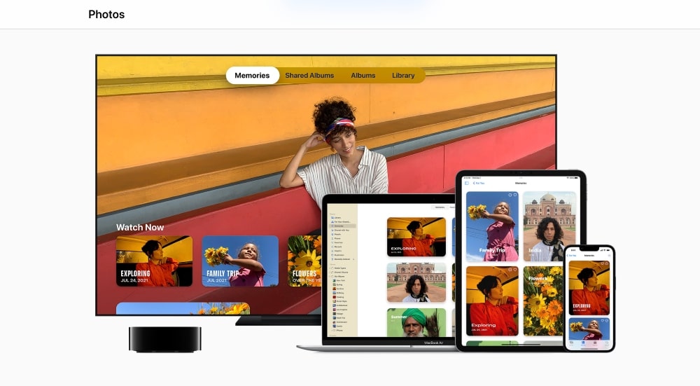 zdjęcia jabłek na wielu urządzeniach