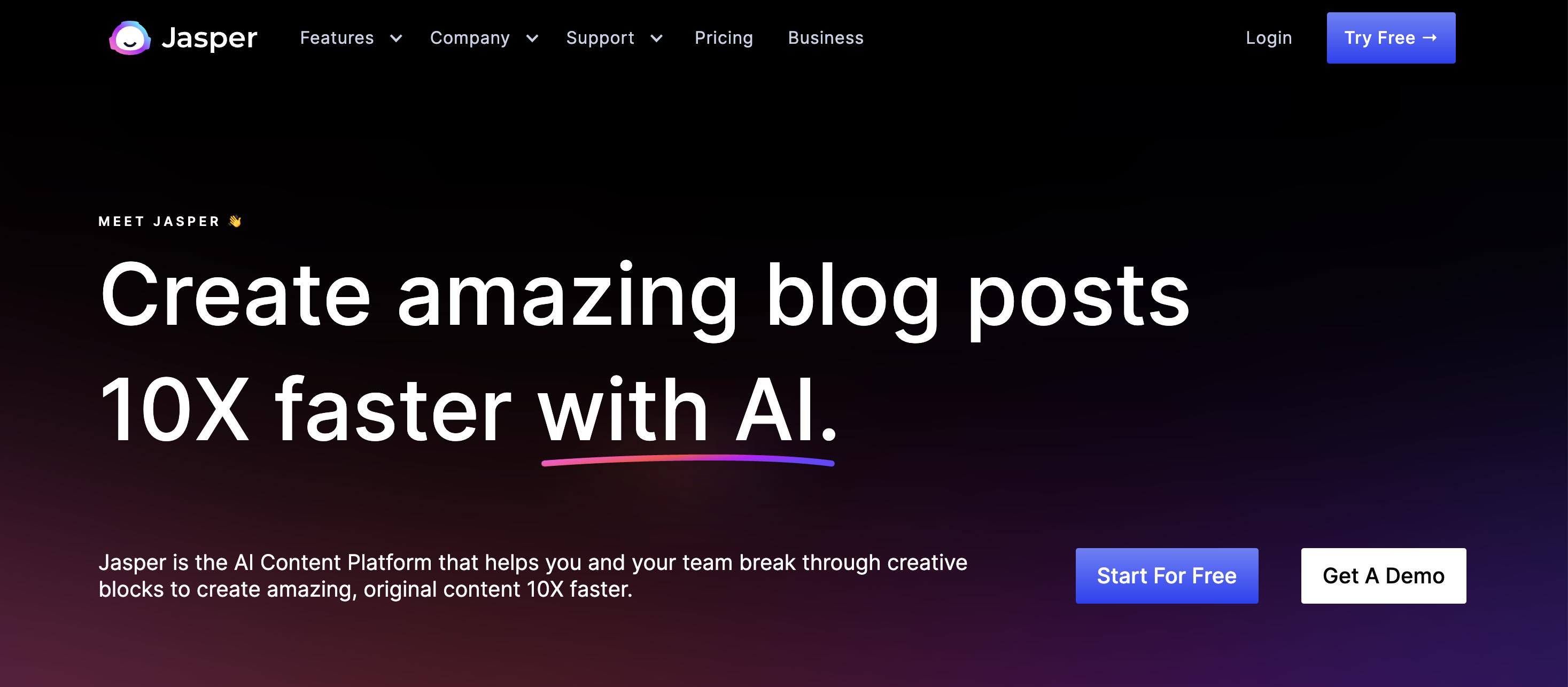 Jasper.ai は、パーソナライズされたテキスト生成に最適な GPT-4 の代替手段です。エージェンシー ビスタ