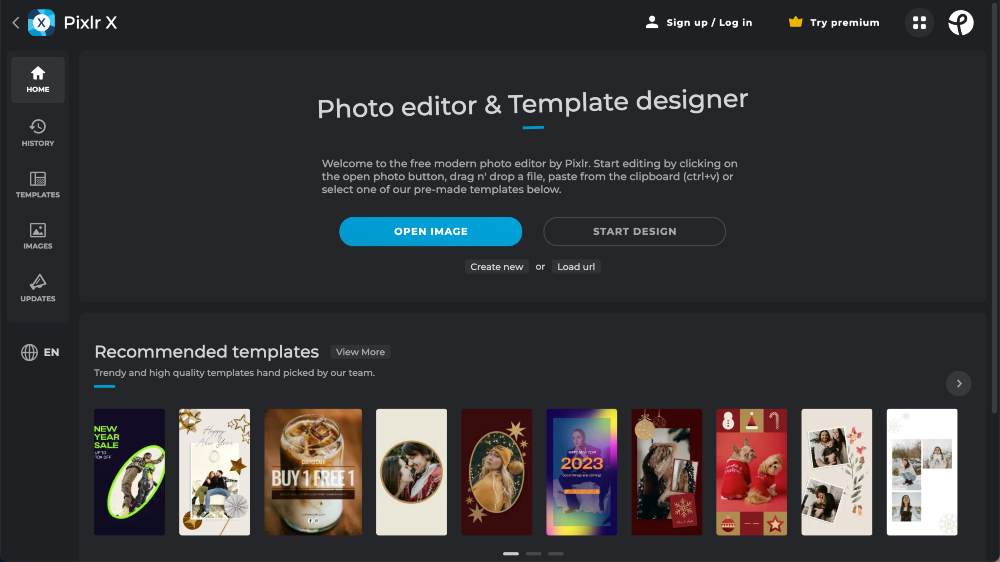 โปรแกรมแก้ไขภาพฟรี pixlr