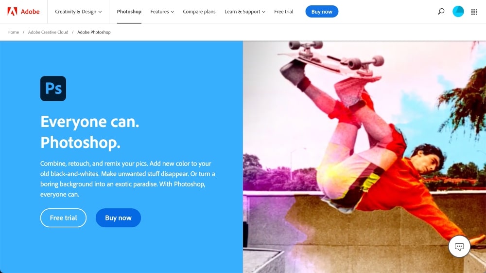 ซอฟต์แวร์แก้ไขภาพ Adobe Photoshop