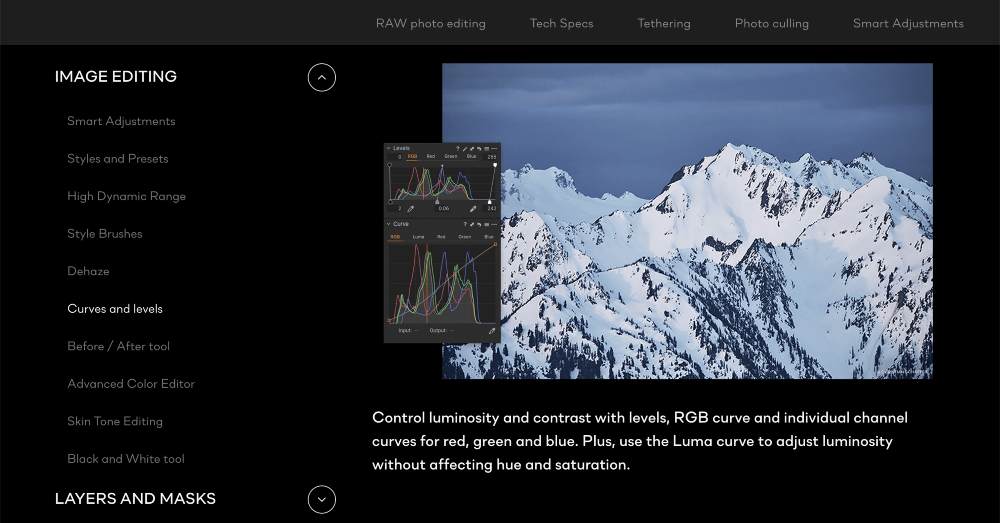 คุณลักษณะการแก้ไขภาพจับภาพหนึ่ง