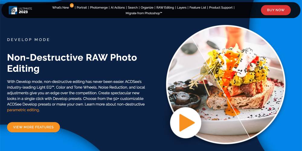 เครื่องมือแก้ไขรูปภาพ ACDSee