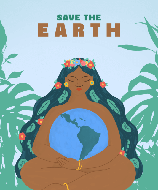 Generatore di design per magliette con una citazione femminista e un'illustrazione di una donna forte 3578c