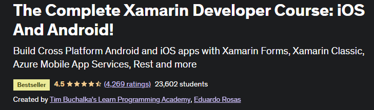 完全な Xamarin 開発者コース 1