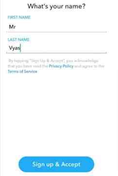 Cambia nome utente per la versione precedente di Snapchat per modificare il nome utente di Snapchat.