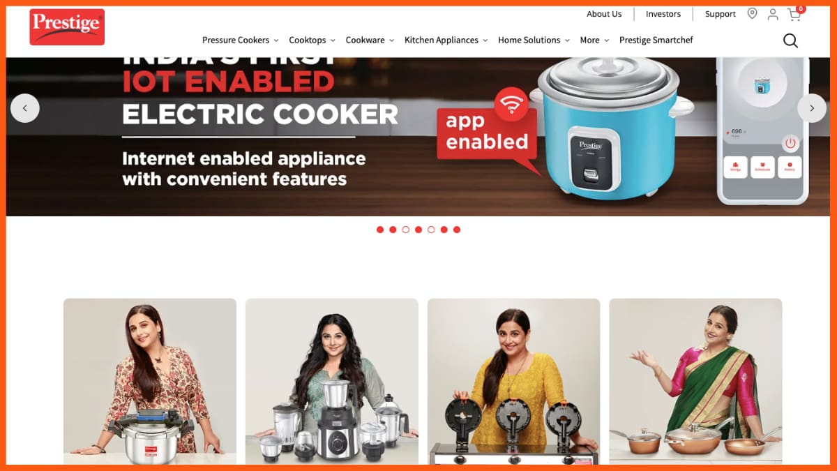 Hindistan'ın En İyi Ev Aletleri Markalarından Birinin Ana Sayfası