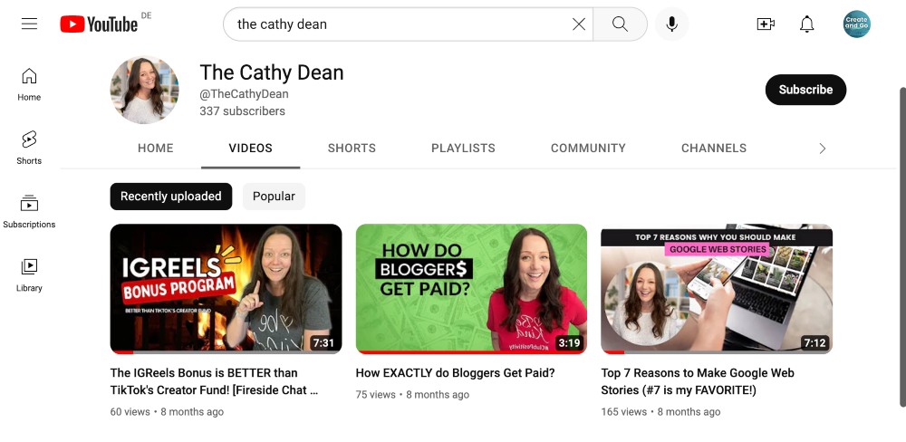 ตัวอย่างภาพขนาดย่อของ YouTube