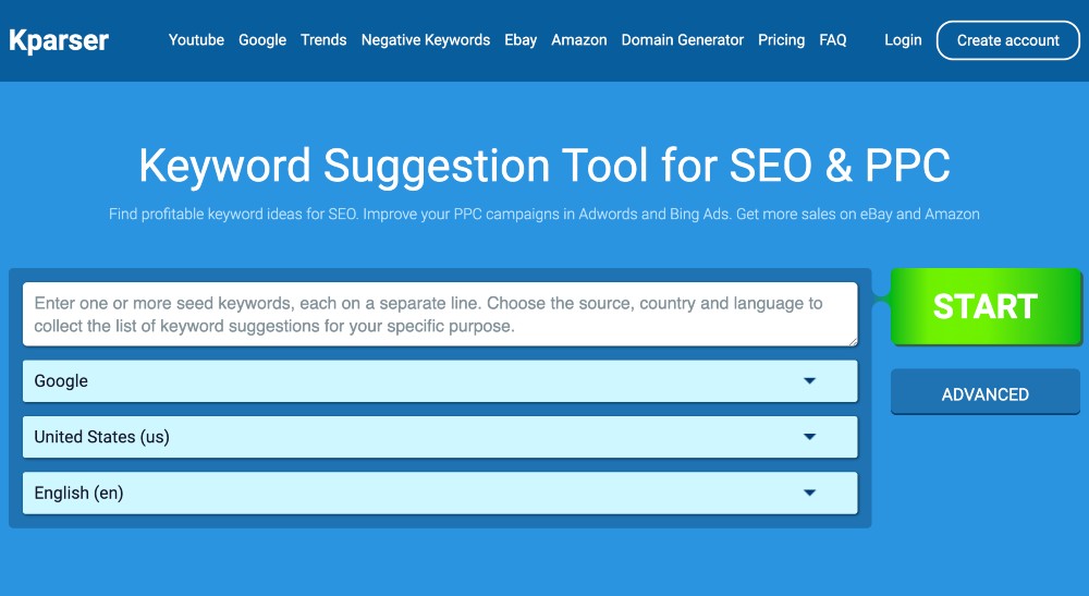 kparser การวิเคราะห์คำหลัก YouTube