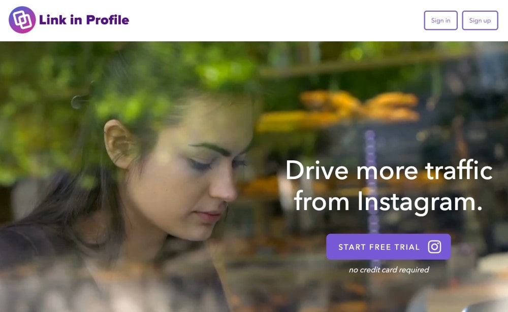 Profile bio 鏈接軟件中的鏈接