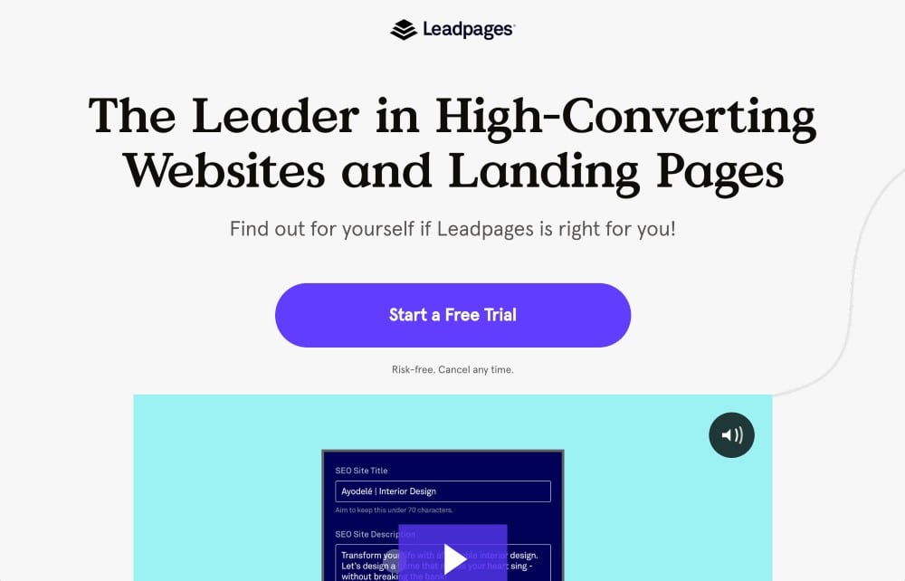 LeadPages 著陸頁-分鐘