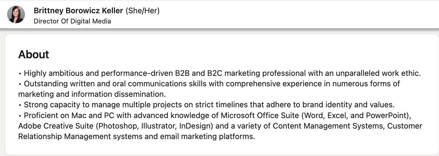 전문 바이오 예제