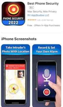 ติดตั้งแอป Best Phone Security หากมีคนพยายามปลดล็อก iPhone