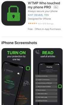 ติดตั้งแอพ WTMP Who Touched My Phone PRO หากมีคนพยายามปลดล็อค iPhone