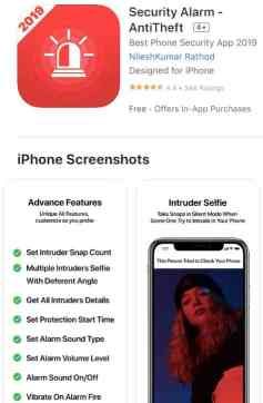 ใช้แอป Security Alarm หากมีคนพยายามปลดล็อก iPhone
