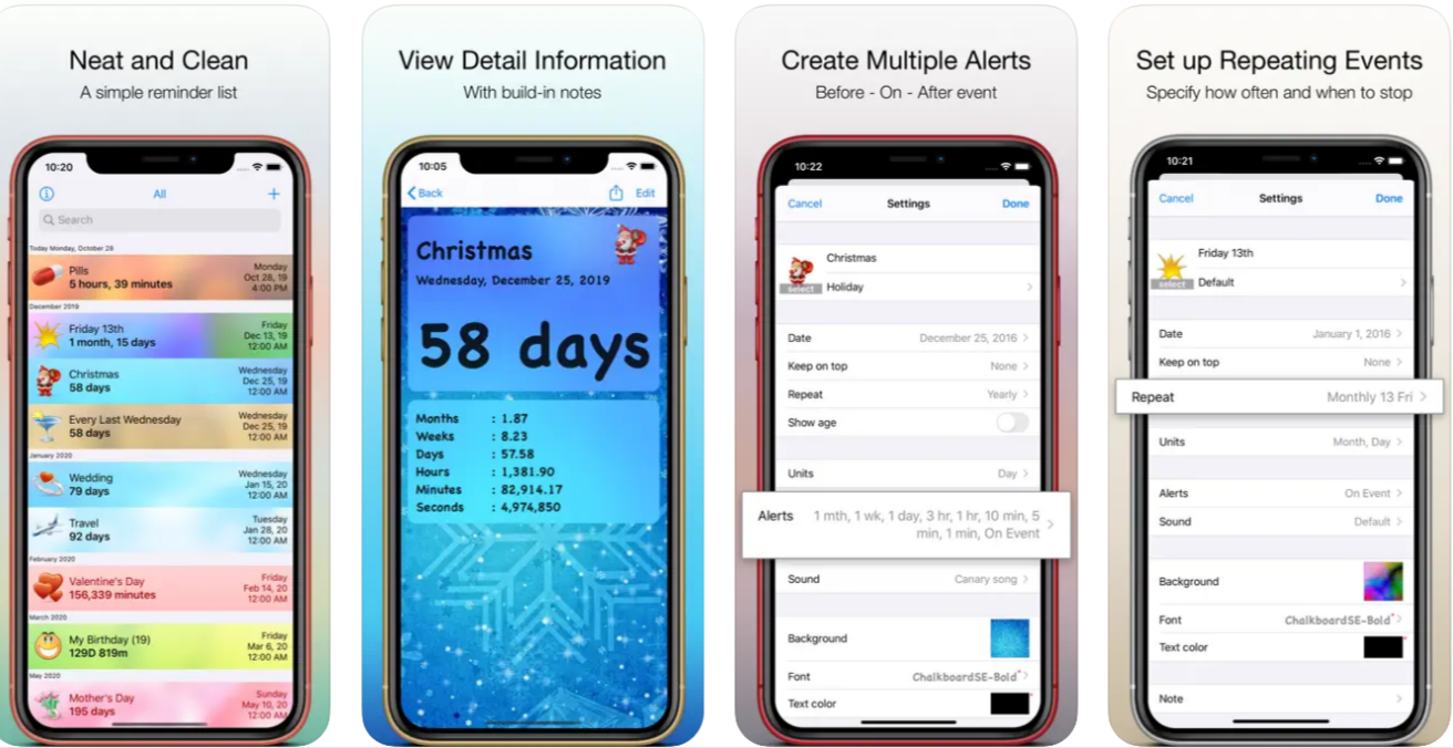 Напоминание и обратный отсчет