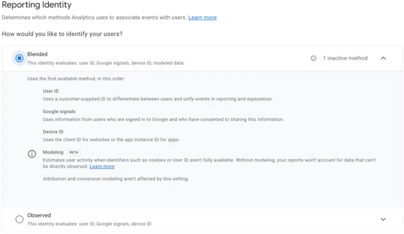 GA4 davranış modelleme