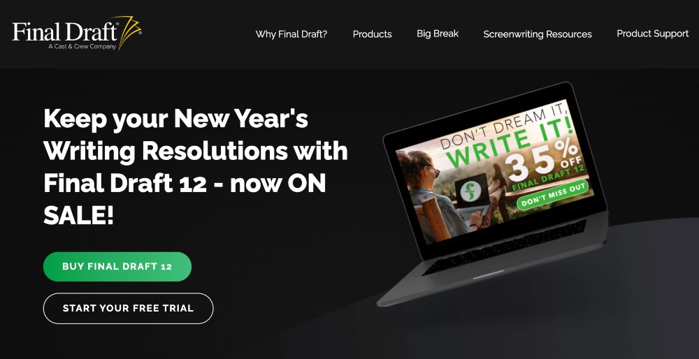 Instrument de scenariu Final Draft