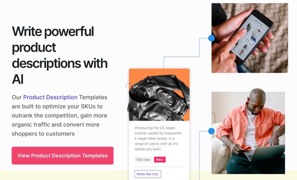 Funzione di descrizione del prodotto Copysmith ai