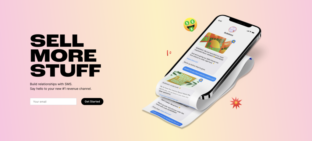 captura de pantalla de la página de inicio de Postscript