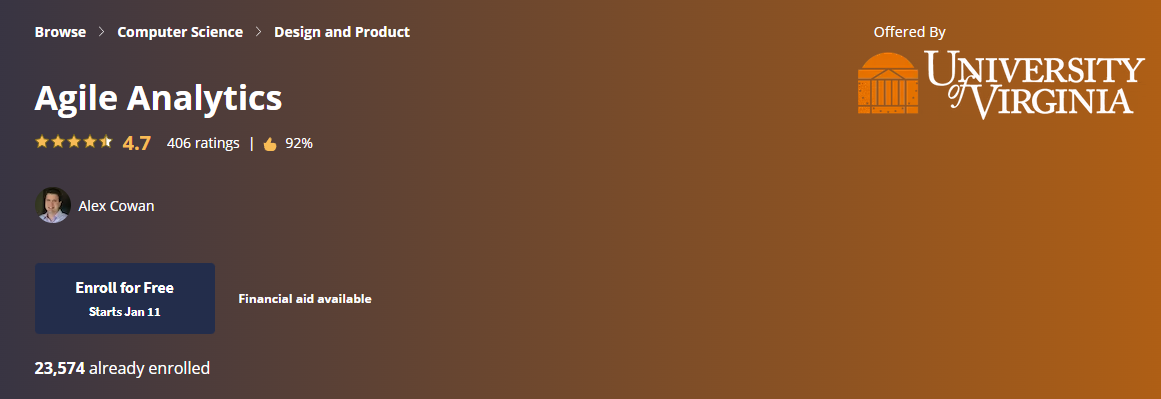 Análisis ágil Coursera