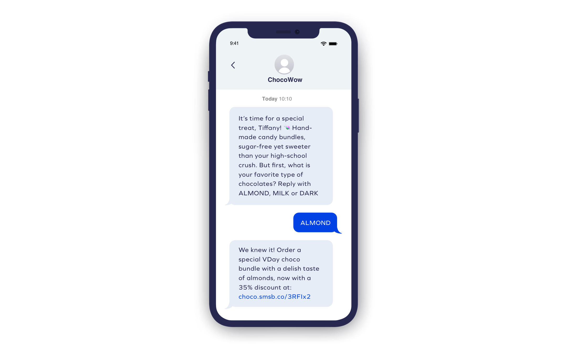 Modèle d'e-mail SMS de la Saint-Valentin