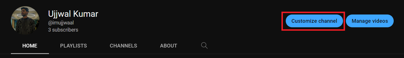 нажмите на кнопку «Настроить канал»