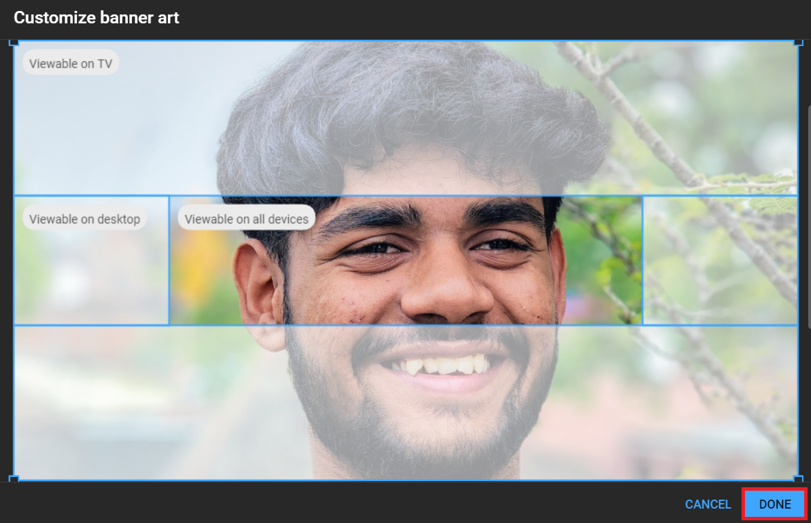 нажмите на готово