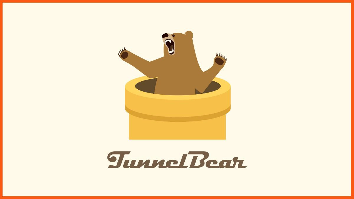 Tunnelbär-Maskottchen im Logo