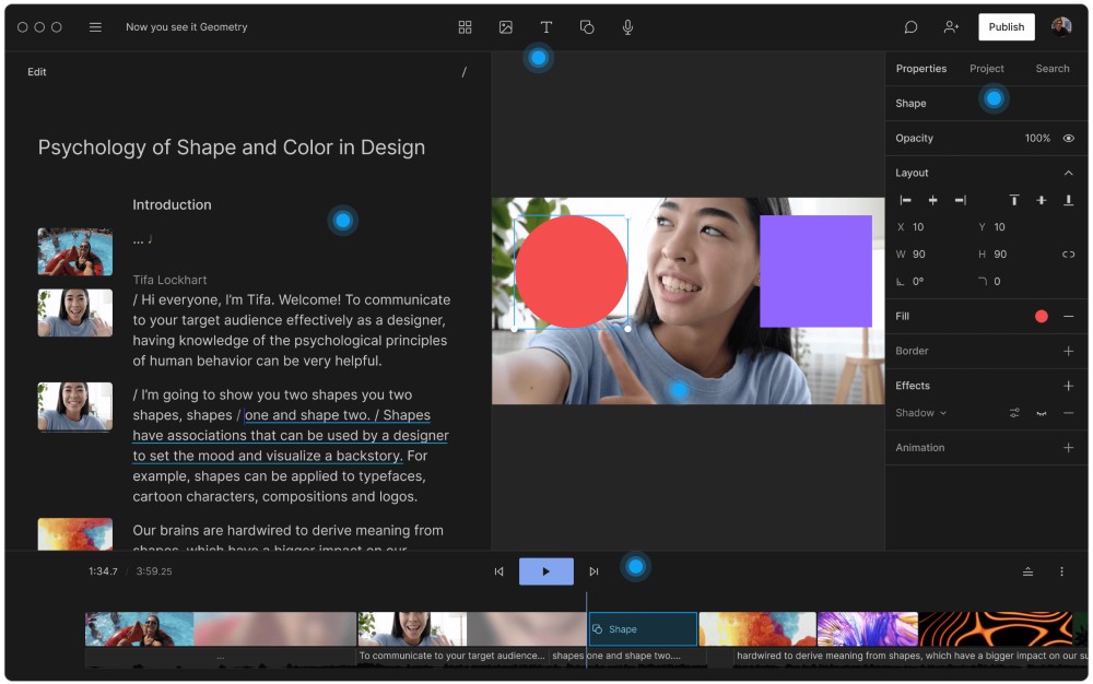 Описать пользовательский интерфейс