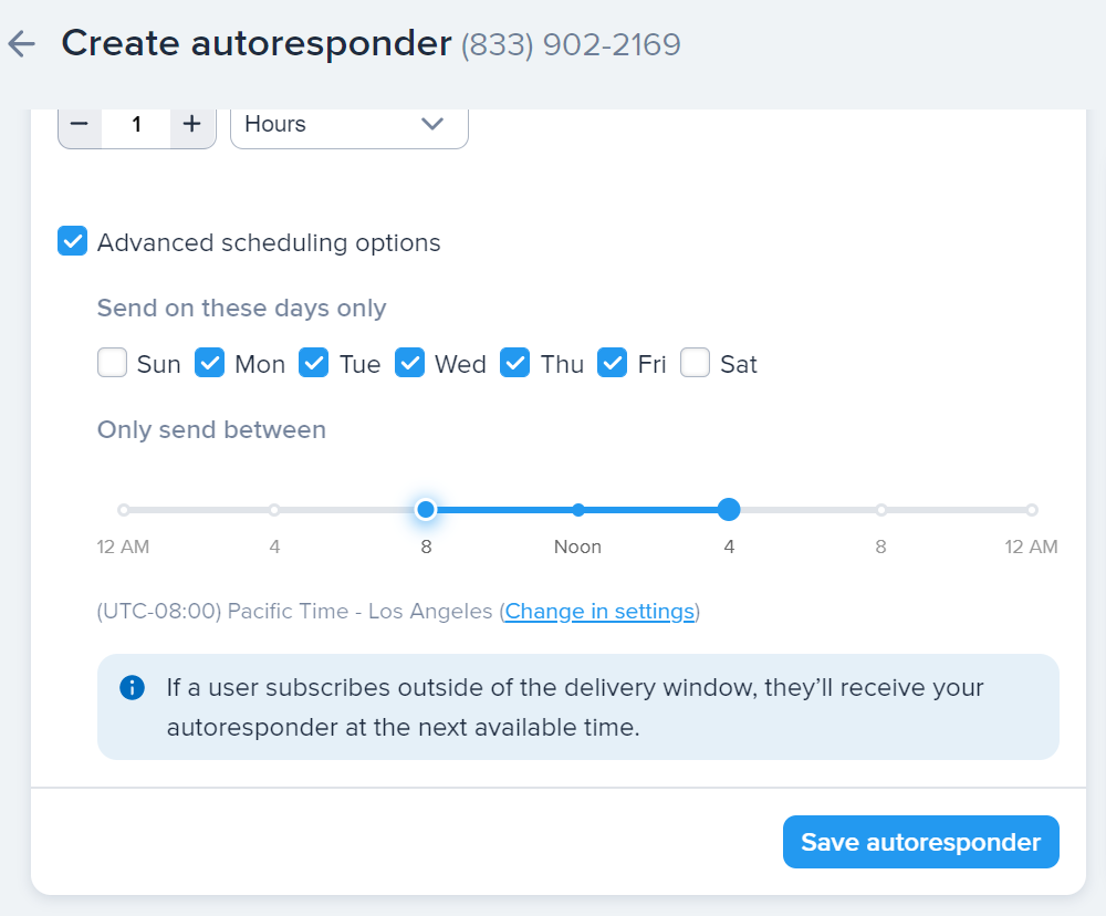 Programarea unei campanii de picurare