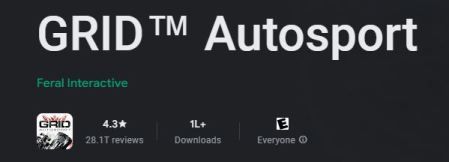 Juega GRID Autosport para los mejores juegos para Android