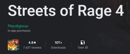 Juega Streets Of Rage 4 para los mejores juegos para Android