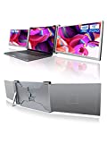 FOPO 15 İnç Üçlü Taşınabilir Monitör FHD 1080P HDR IPS Çift Monitör Ekranı için Dizüstü Bilgisayar Monitörü Ekran Genişletici, 15'-17' Dizüstü Bilgisayar ve Switch/Xbox için, Win/MAC Desteği (M1 M2 Chip, Chromebook için değil)-S17