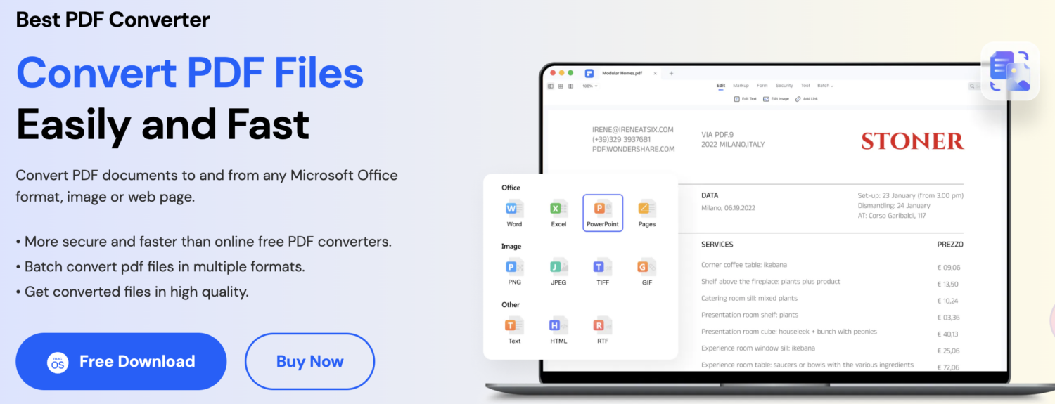 Wondershare PDF 변환기