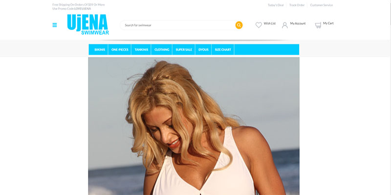 Pagina principală a Ujena