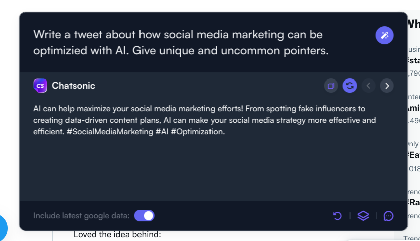 Chatsonic プロンプト - ChatGPT Chrome 拡張機能