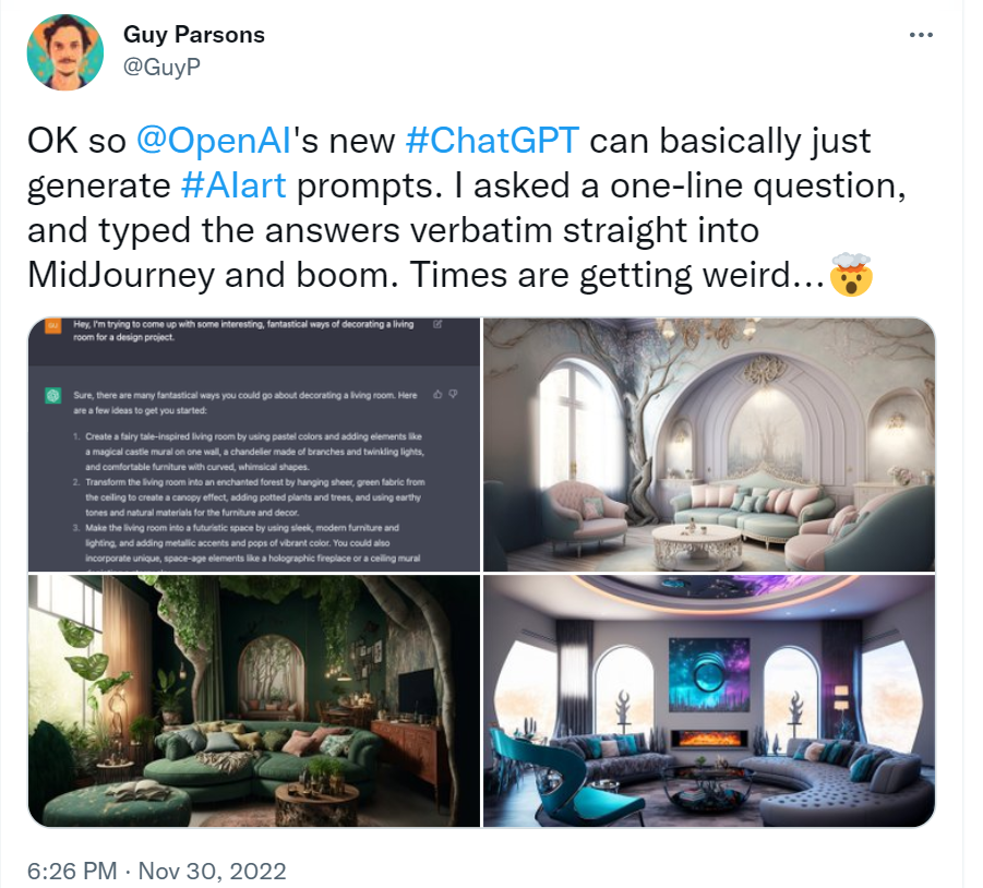 ตัวอย่าง ChatGPT ที่สร้าง AI Art - 50 ตัวอย่าง ChatGPT ที่ดีที่สุด